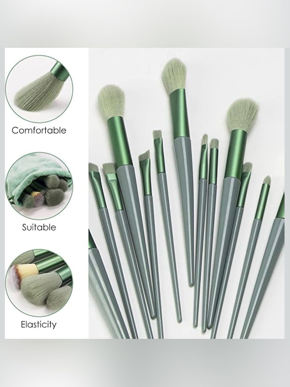 13 pcs Makeup Brush Set With Pouch - NWT - Picture 10 of 11